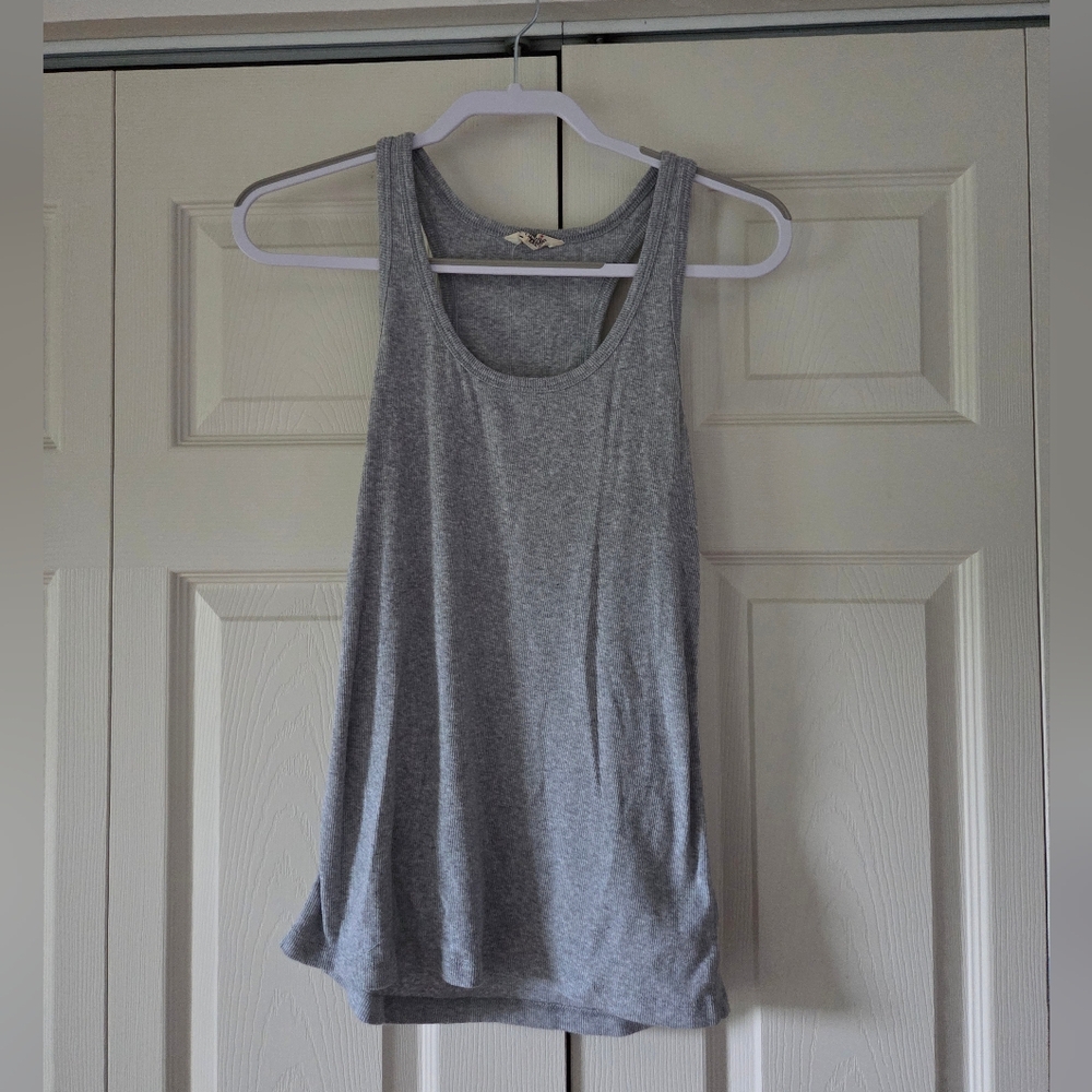 Gray Racerback Tank Top